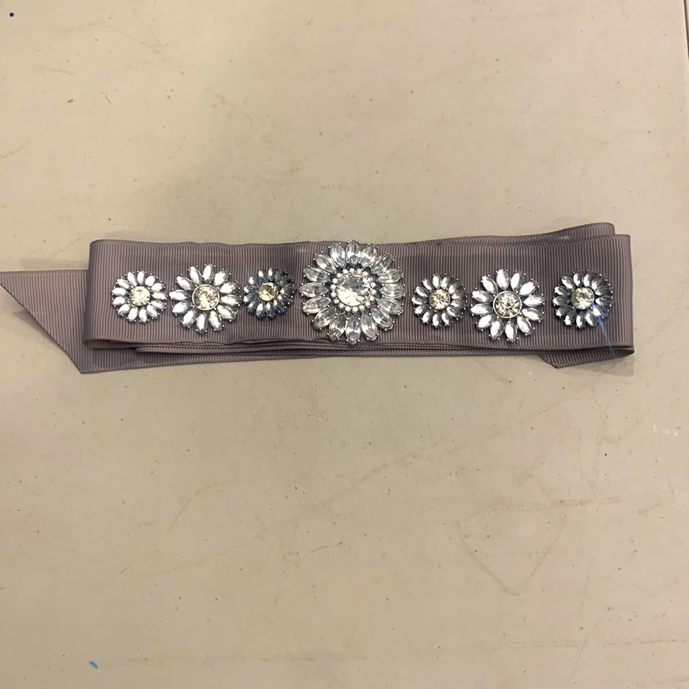 Rhinestone sash for formalwear